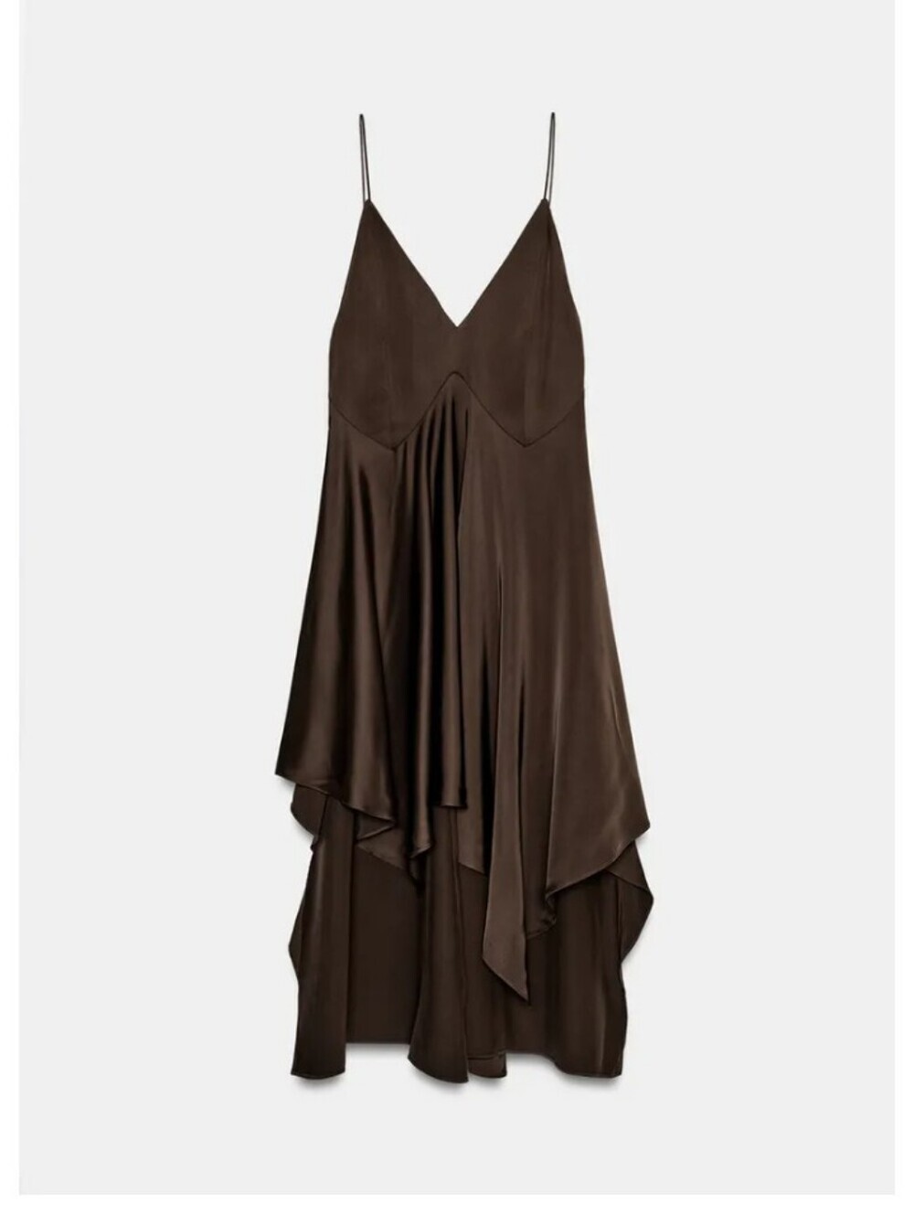 Zara ZW Collection Asymmetric Ruffle Dress - Picture 5 of 6